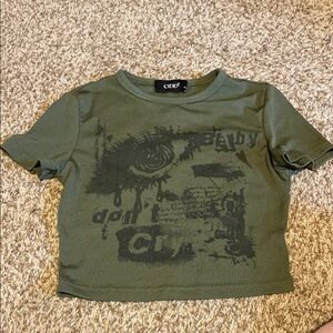 Cider Kids Green Graphic Tee